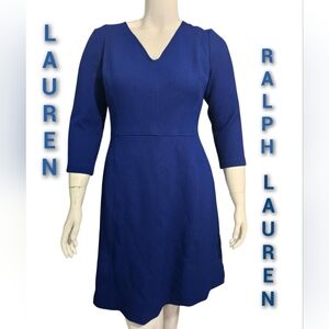 Lauren Ralph Lauren Women's Fit & Flare Dress Plus Size 14 NWT